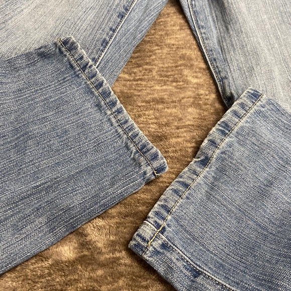 Girls Jeans. EUC size 8. Bootcut with elastic waistband. Crazy 8 brand - Picture 11 of 11